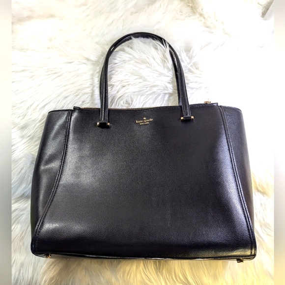 kate spade Handbags - Black Large Kate Spade Tote Leather